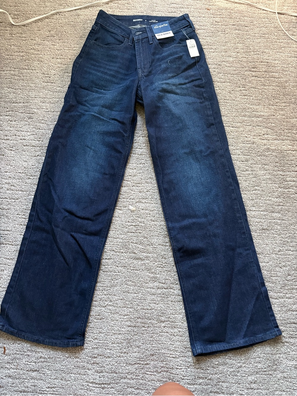 Old Navy WOW Wide leg jeans womens Dark Blue